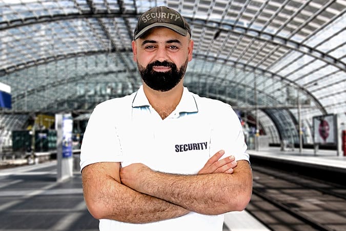 sicherheitsfachkraft security weiterbildung job konzept berlin