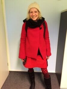 teilnehmerin gluecklich